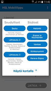 valitse matkalippu